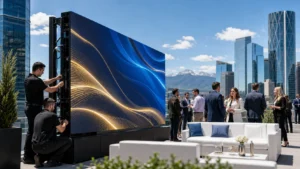 Calgary Outdoor LED Wall Rentals for Daytime Corporate Shows