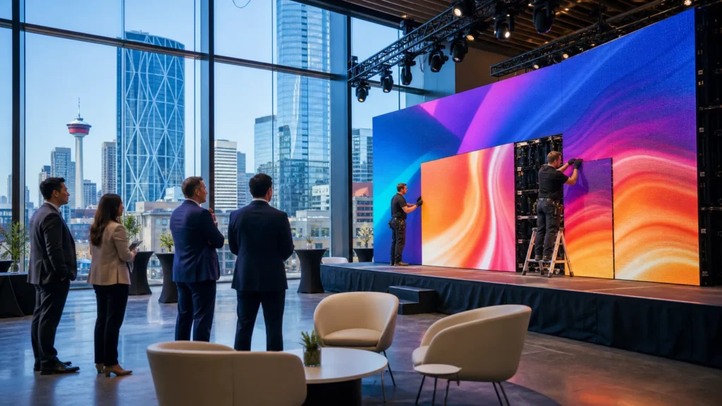 Trade Show LED Display Rental in Calgary for Product Launches